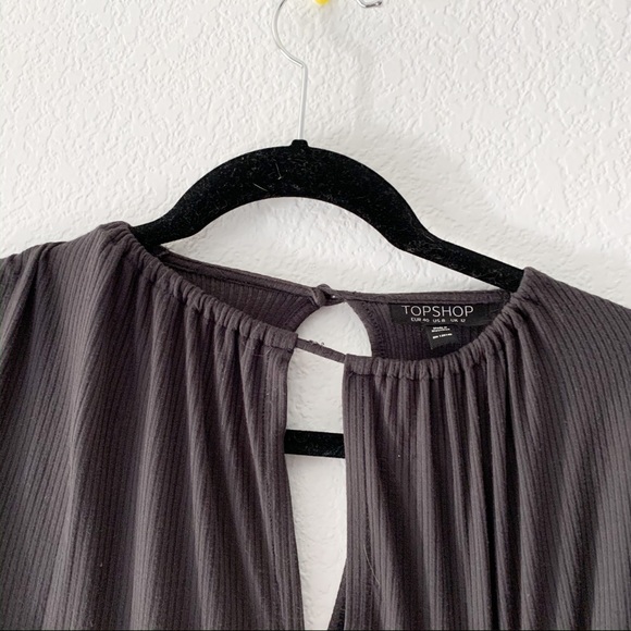 Keyhole Gray Body Suit - Picture 3 of 3